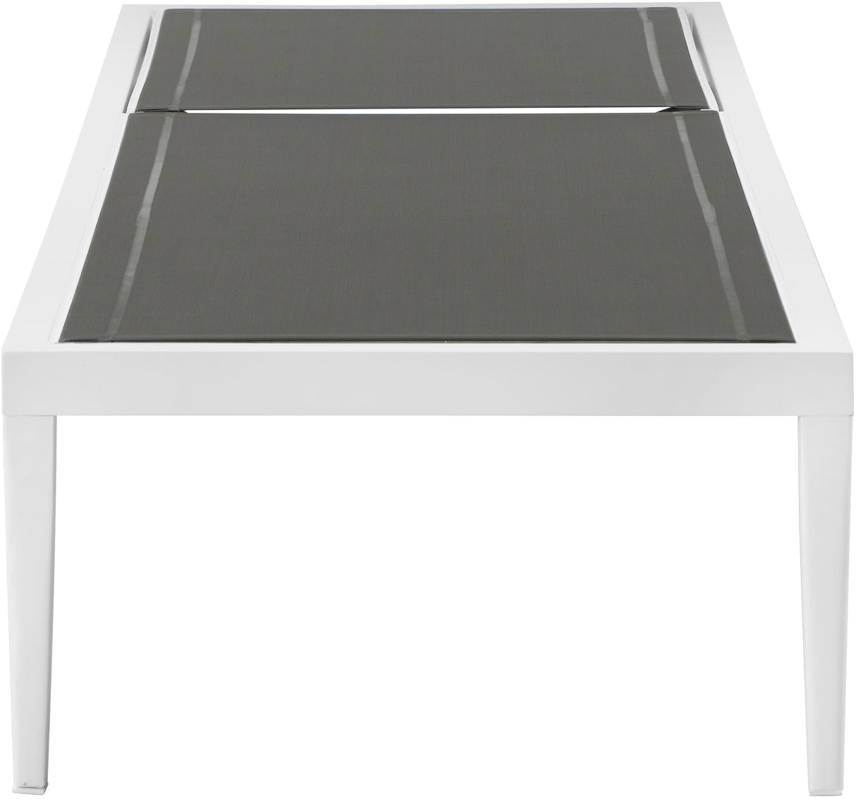 Nizuc Grey Mesh Waterproof Fabric Outdoor Patio Aluminum Mesh Chaise Lounge Chair - galleria furniture outlet