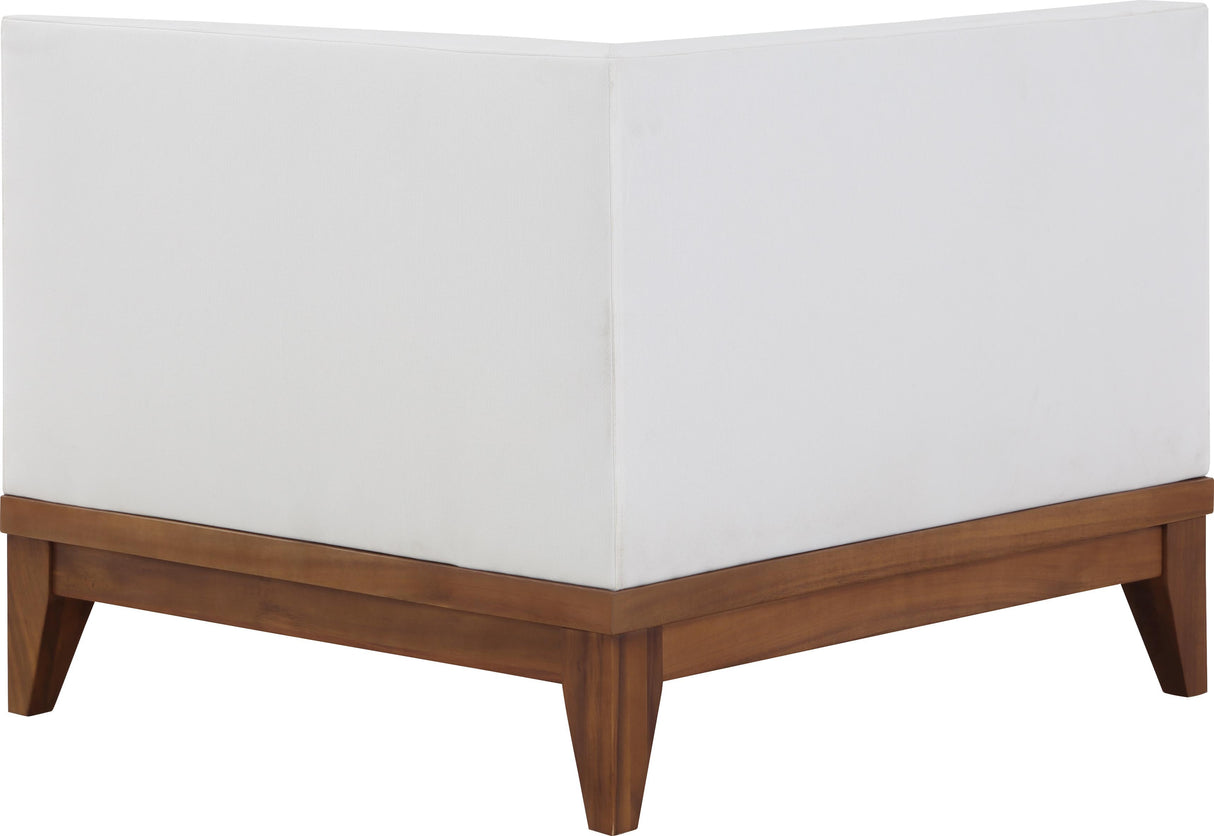 Rio Off White Waterproof Fabric Outdoor Patio Modular Corner Chair - galleria furniture outlet