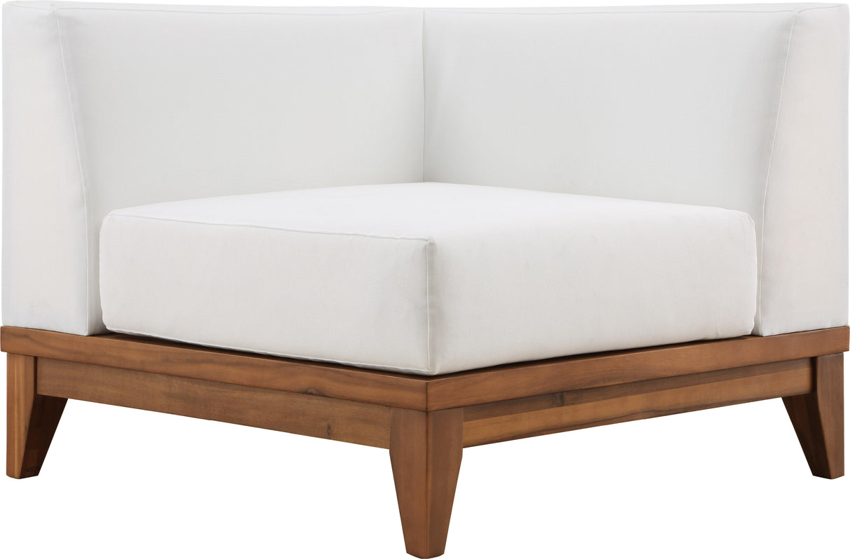 Rio Off White Waterproof Fabric Outdoor Patio Modular Corner Chair - galleria furniture outlet