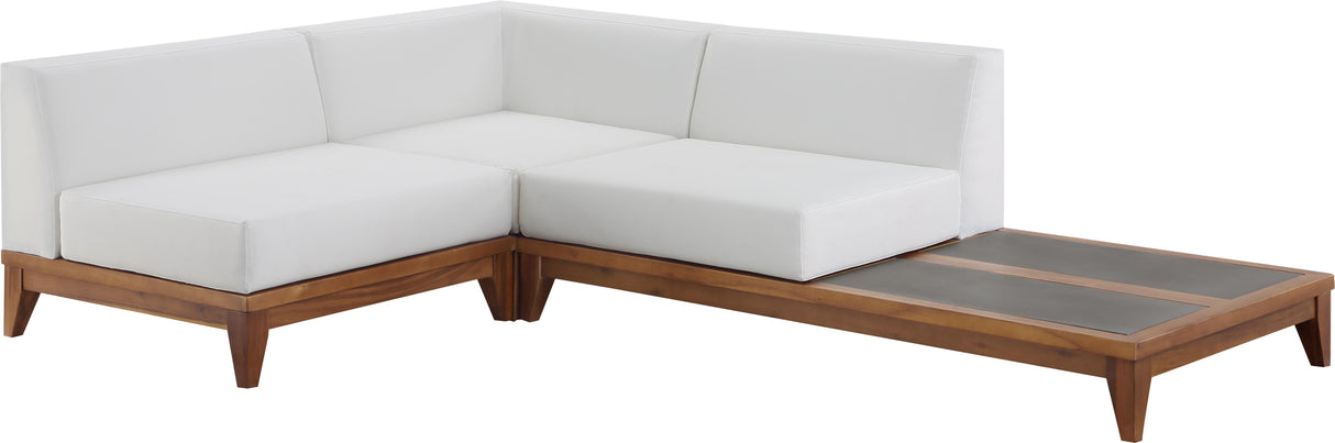 Rio Off White Waterproof Fabric Outdoor Patio Modular Sectional - galleria furniture outlet