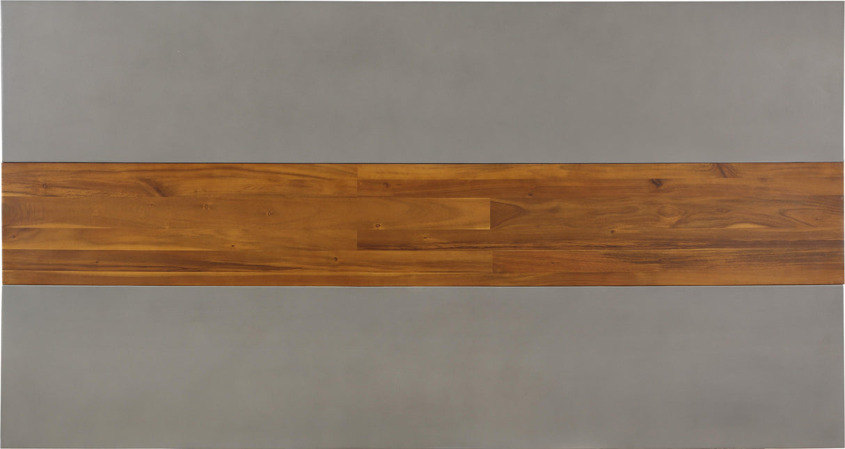 Rio Light Grey Concrete Cement Dining Table (3 Boxes) - galleria furniture outlet