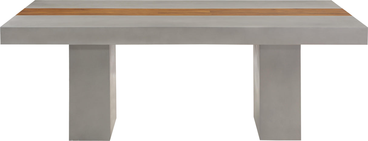 Rio Light Grey Concrete Cement Dining Table (3 Boxes) - galleria furniture outlet