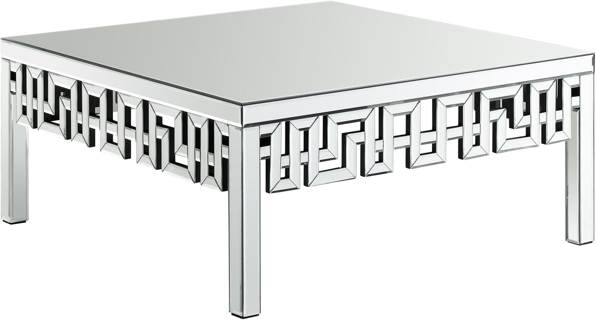 Aria Mirrored Coffee Table - galleria furniture outlet