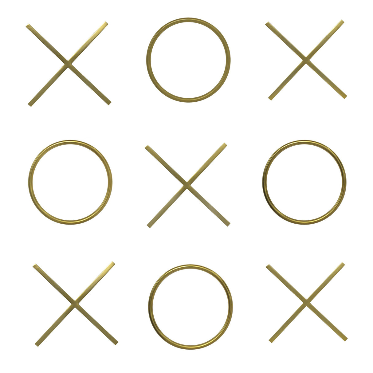 XOXO Gold Stainless Steel Wall Decor - galleria furniture outlet