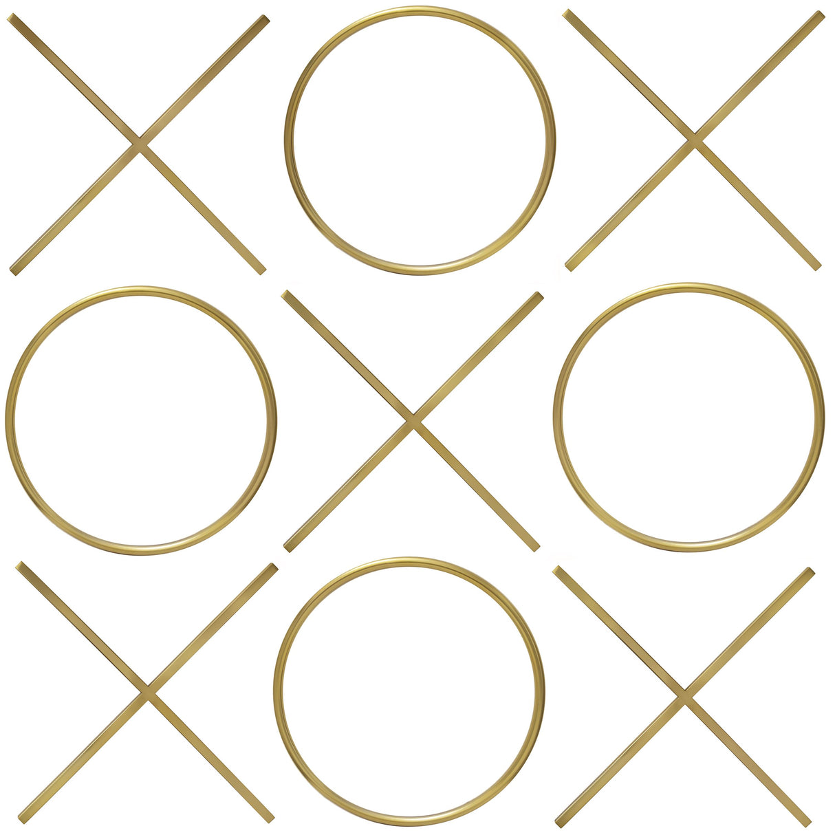 XOXO Gold Stainless Steel Wall Decor - galleria furniture outlet