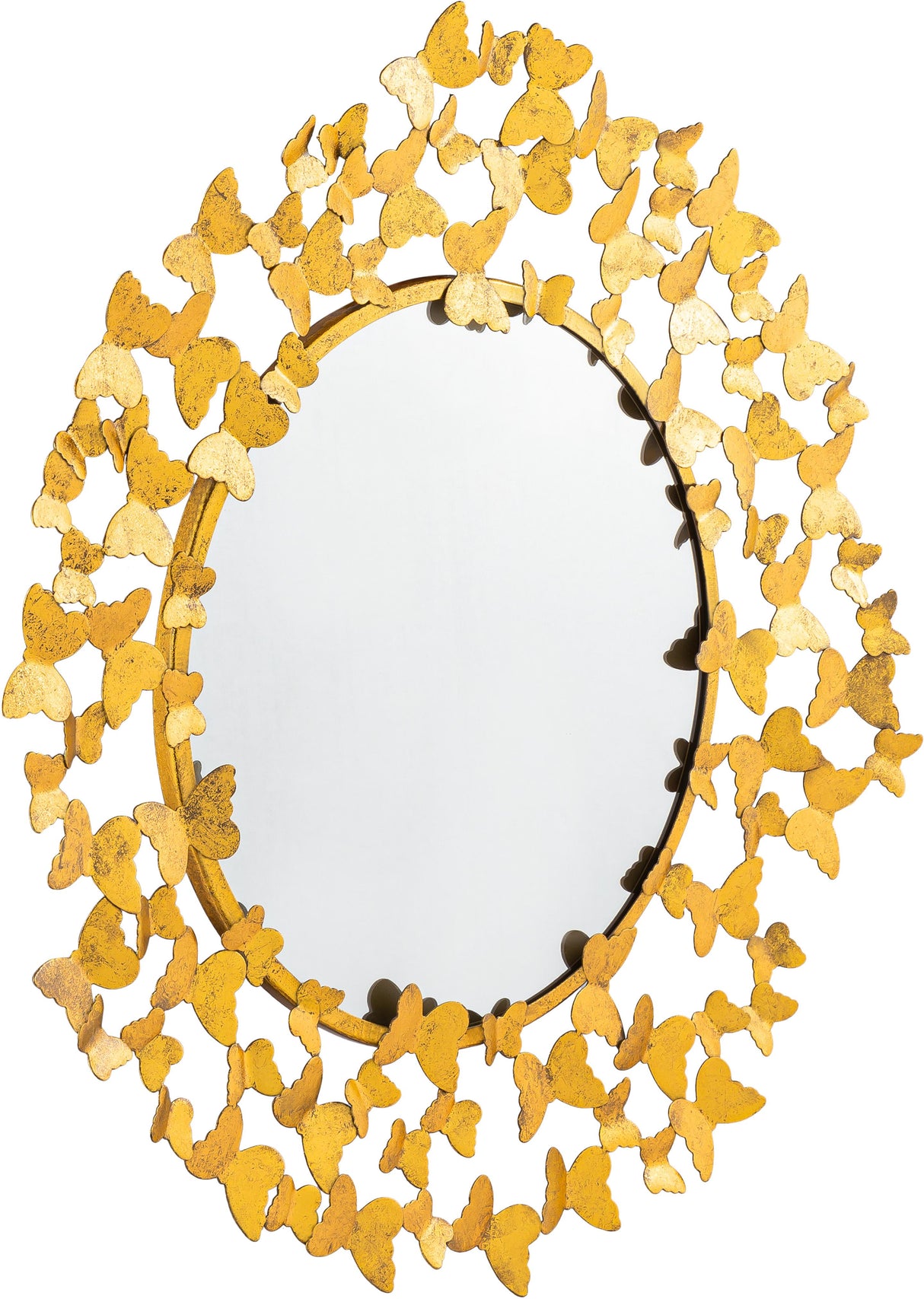 Butterfly Gold Mirror - galleria furniture outlet