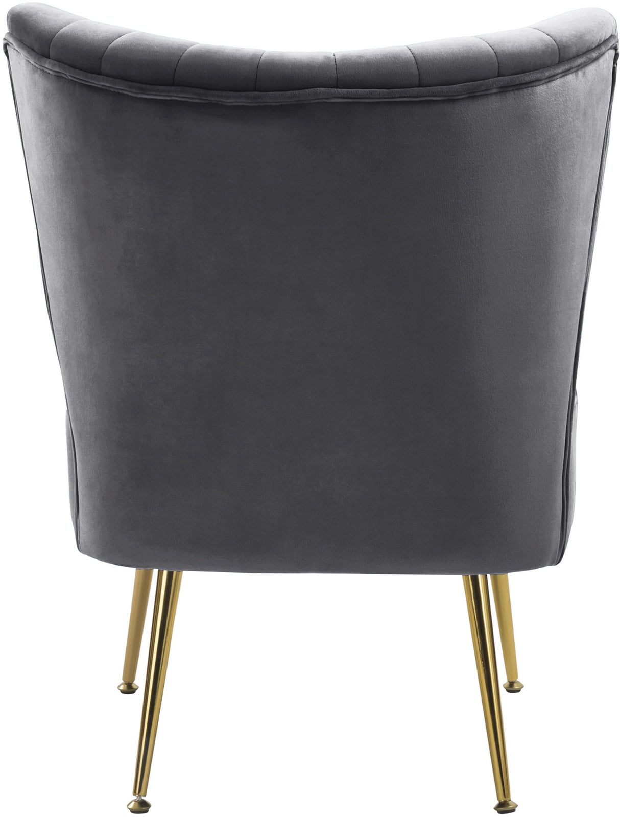 Tess Grey Velvet Accent Chair
