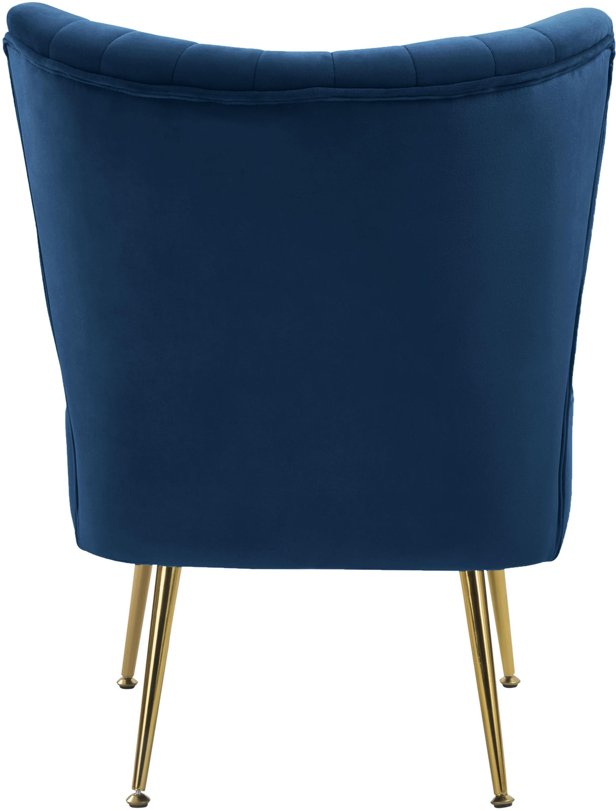 Tess Navy Velvet Accent Chair - galleria furniture outlet
