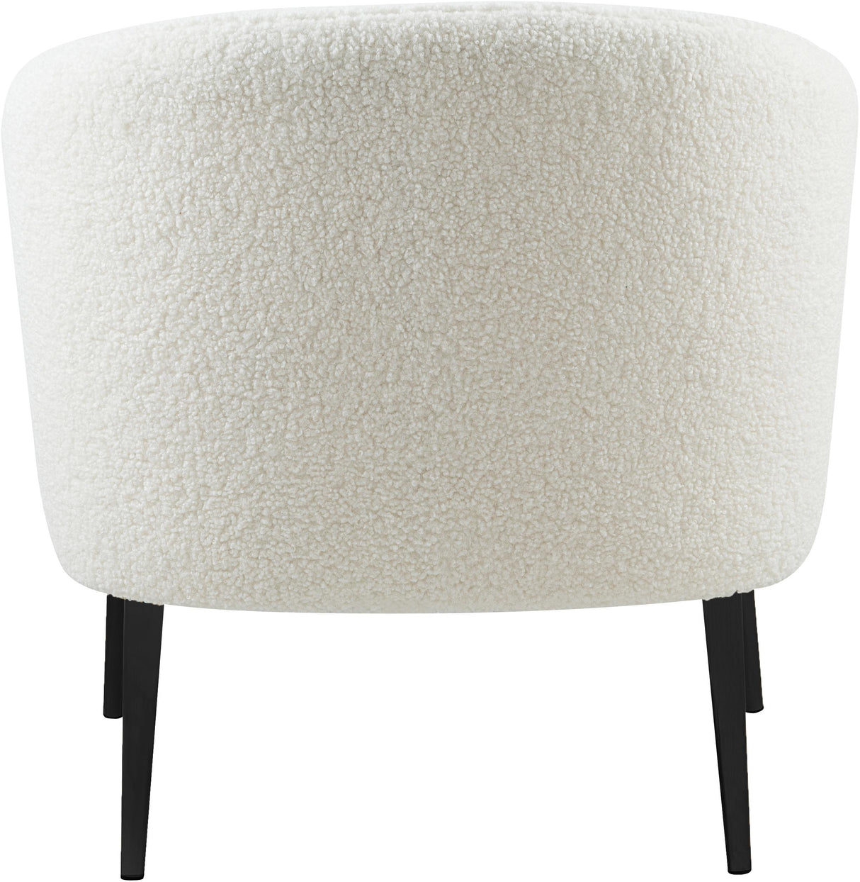 Barlow White Faux Sheepskin Fur Accent Chair