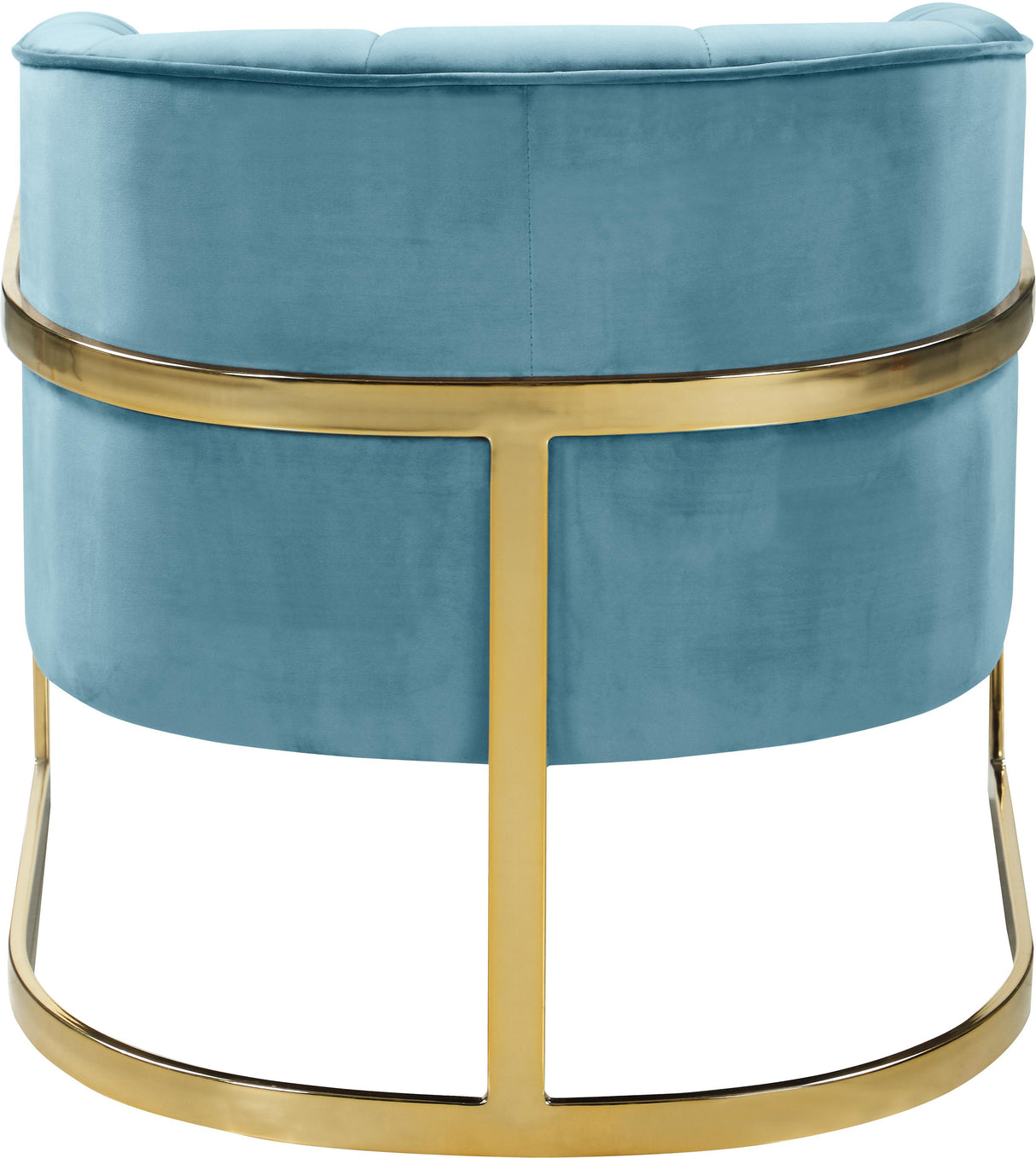 Carter Aqua Velvet Accent Chair - galleria furniture outlet