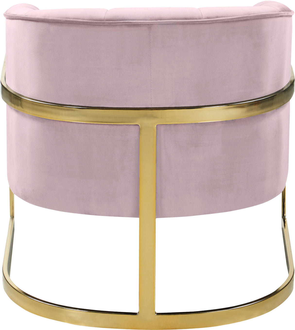 Carter Pink Velvet Accent Chair - galleria furniture outlet