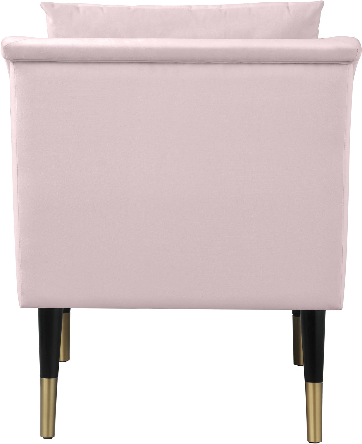Elegante Pink Velvet Accent Chair - galleria furniture outlet
