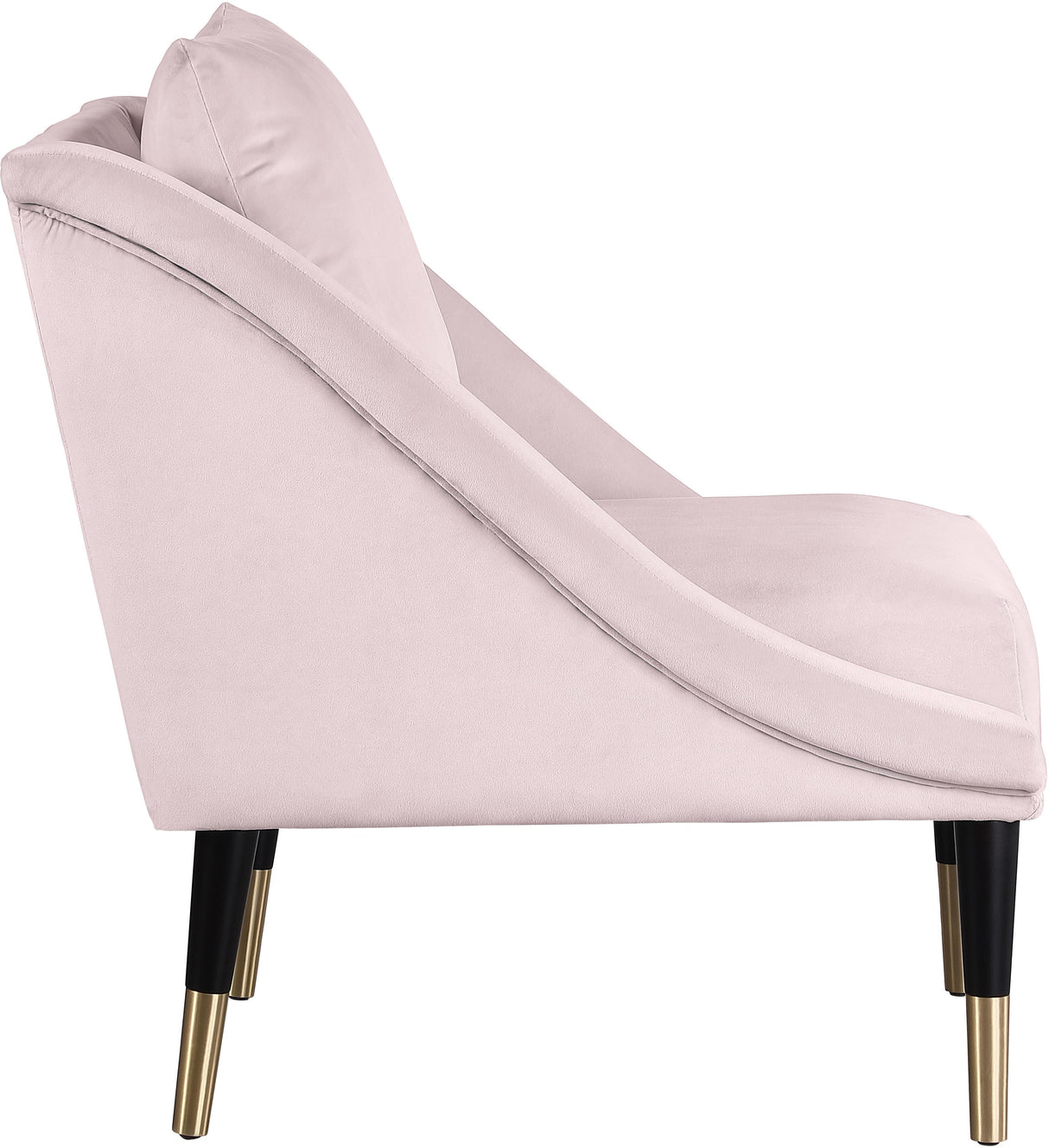 Elegante Pink Velvet Accent Chair - galleria furniture outlet