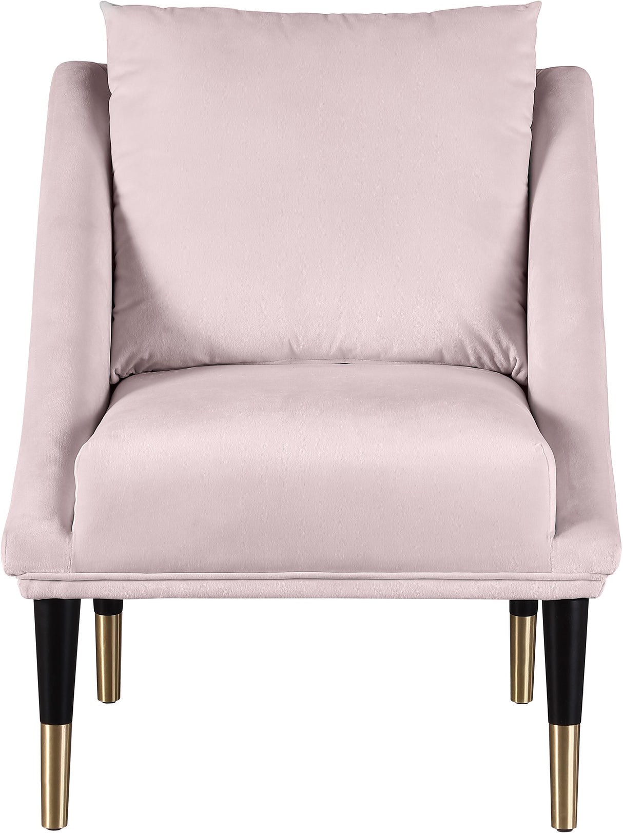Elegante Pink Velvet Accent Chair - galleria furniture outlet