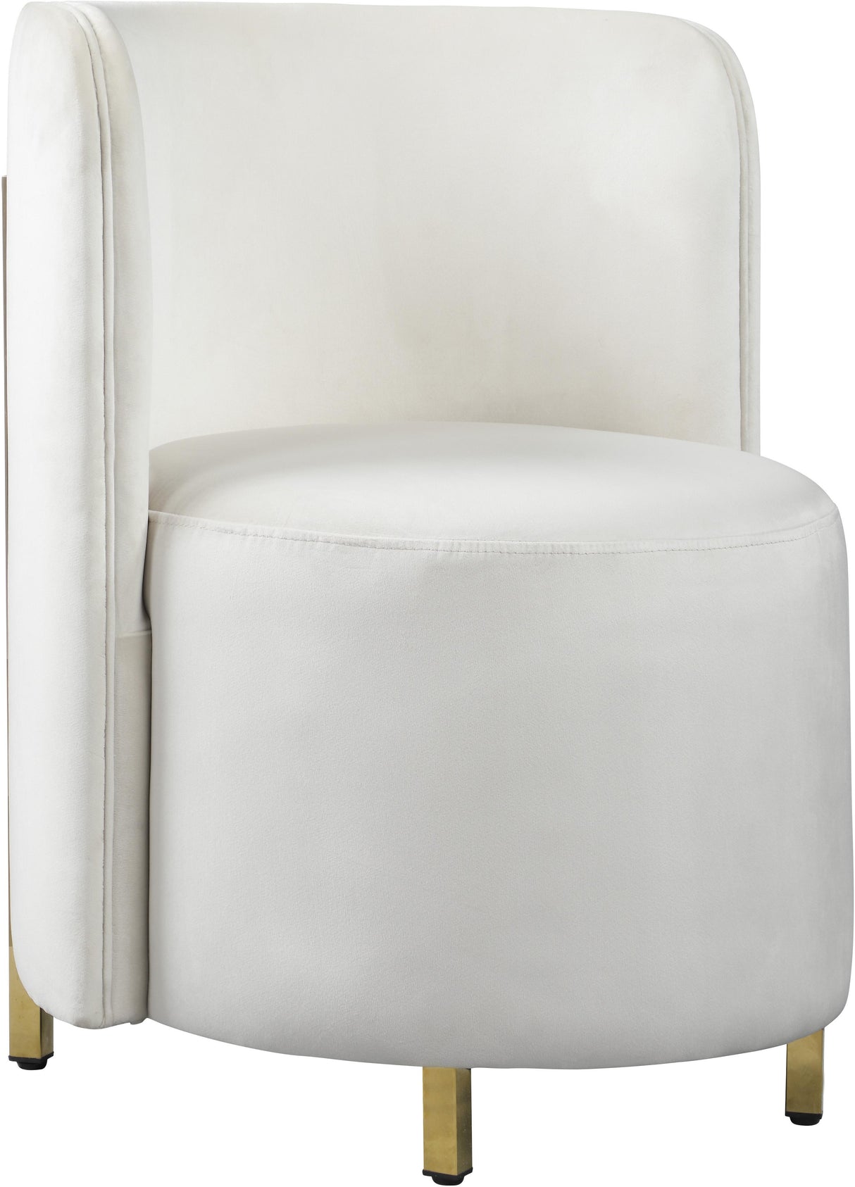 Rotunda Cream Velvet Accent Chair