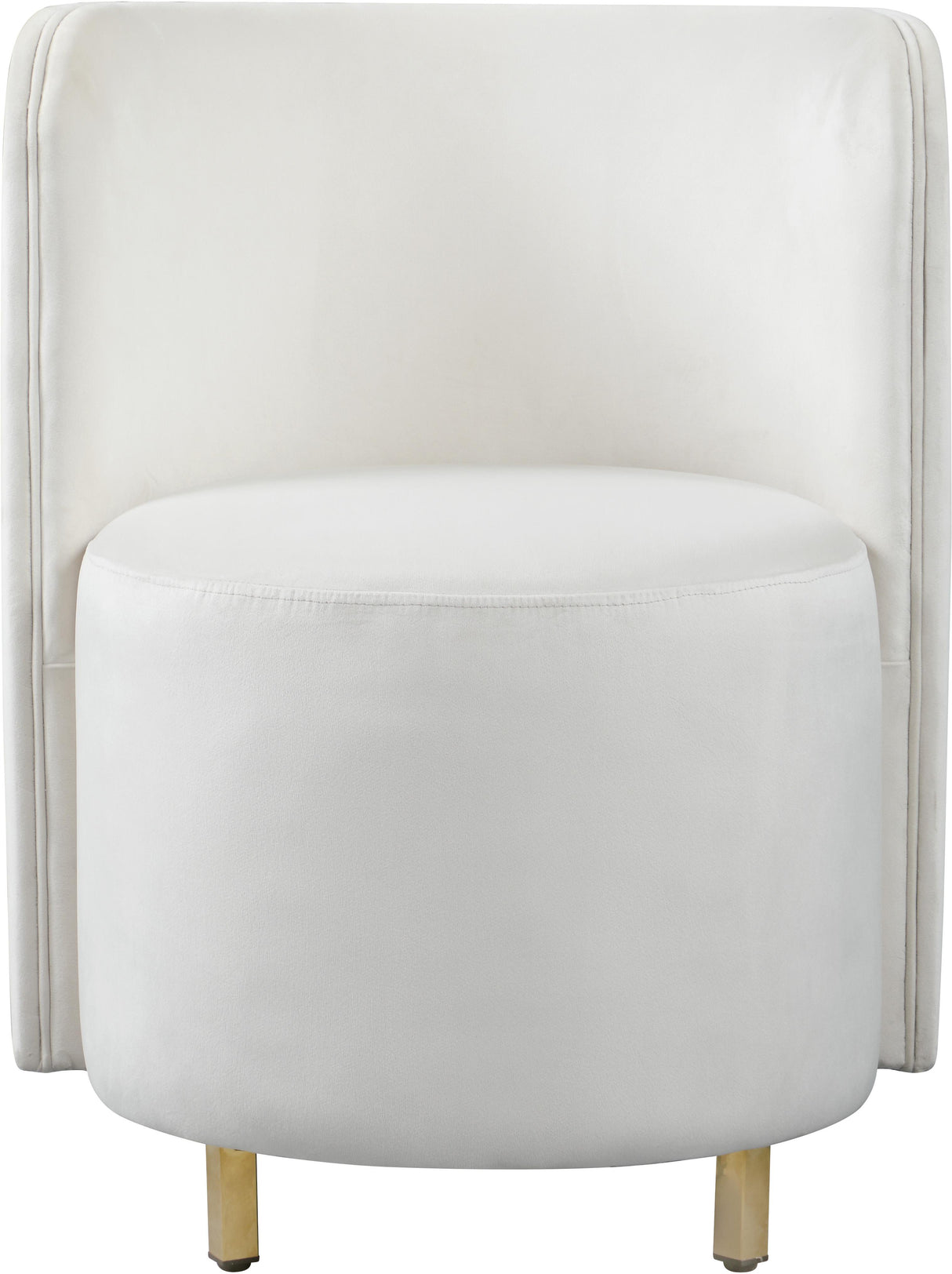 Rotunda Cream Velvet Accent Chair