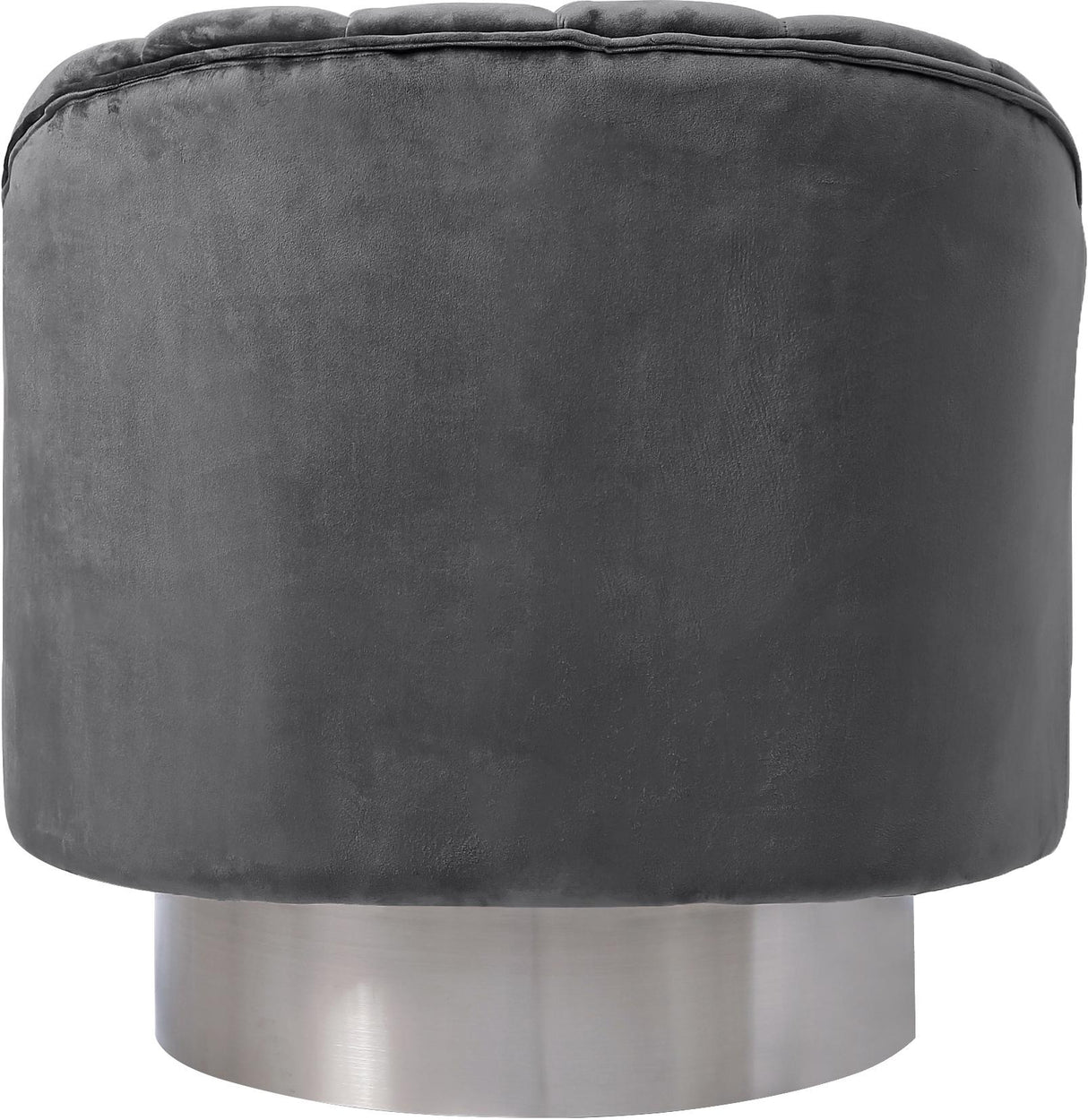 Farrah Grey Velvet Accent Chair - galleria furniture outlet