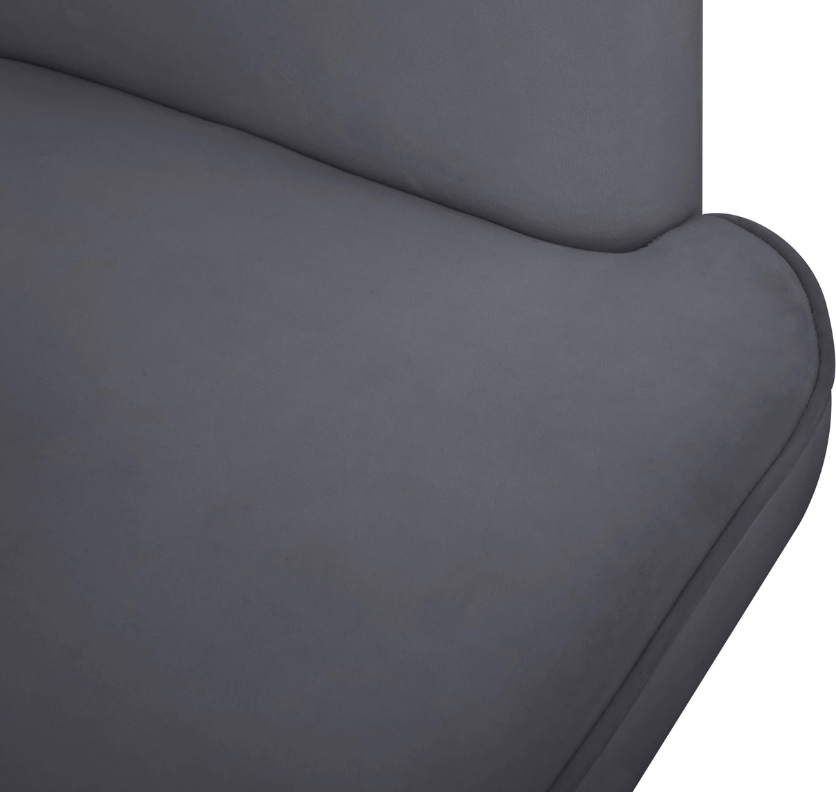 Rays Grey Velvet Accent Chair