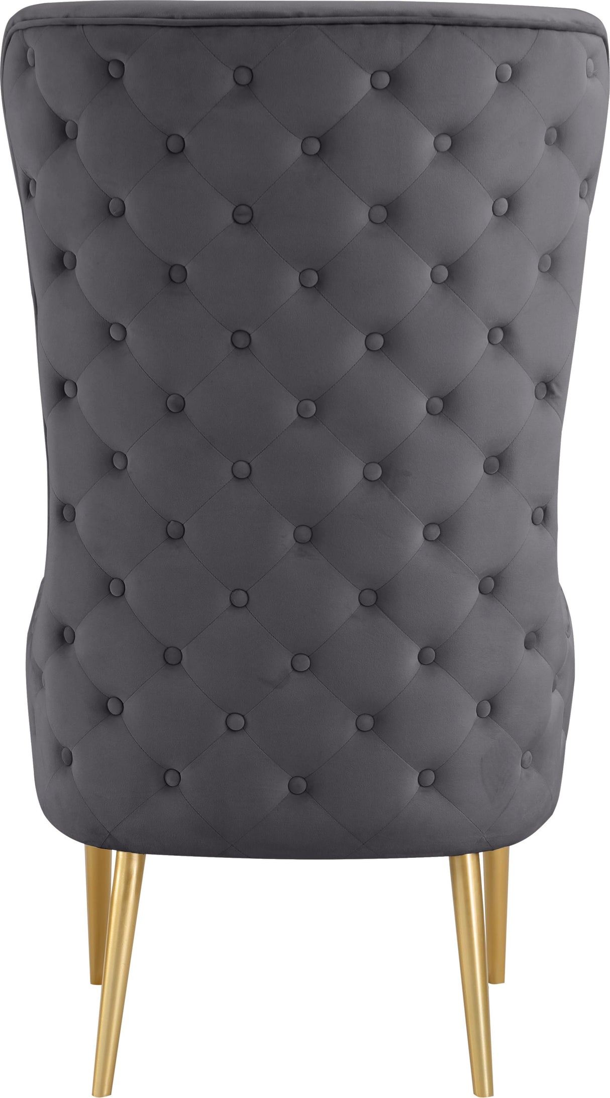 Alexander Grey Velvet Accent Chair - galleria furniture outlet