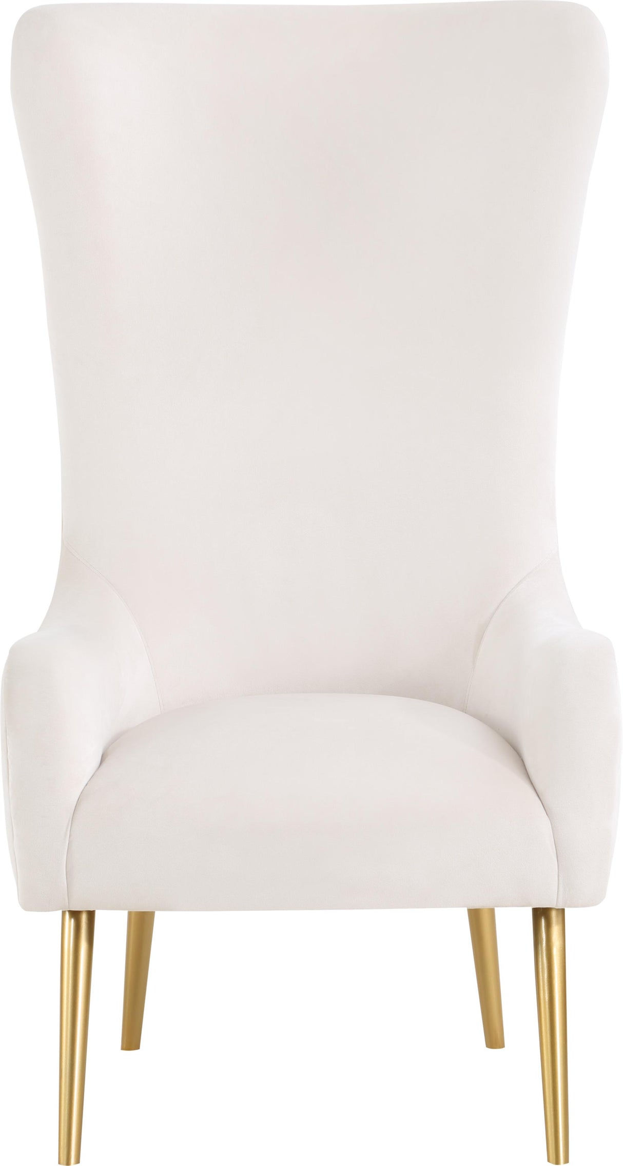 Alexander Cream Velvet Accent Chair - galleria furniture outlet