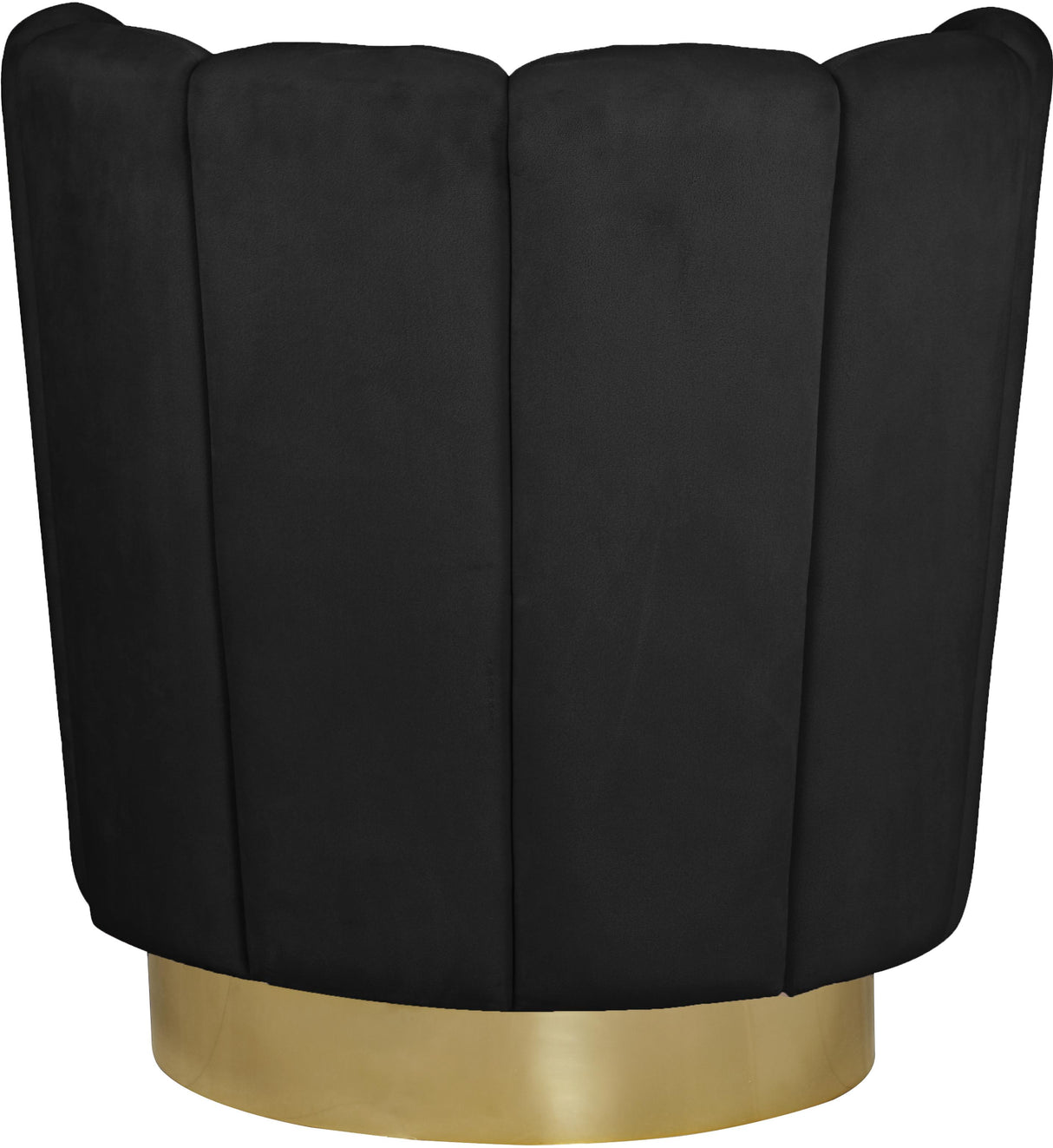 Lily Black Velvet Accent Chair - galleria furniture outlet