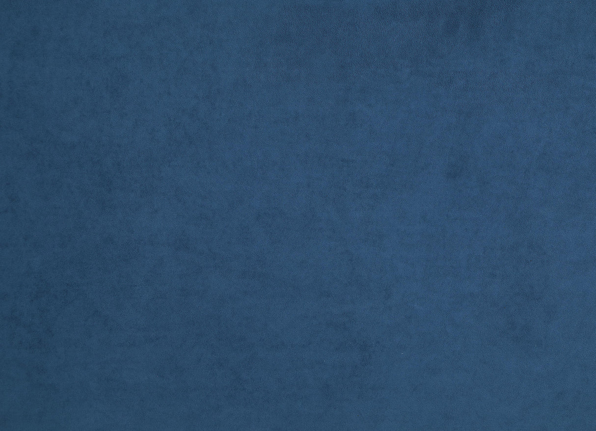 Plush Navy Velvet Standard Cloud Modular Ottoman - galleria furniture outlet