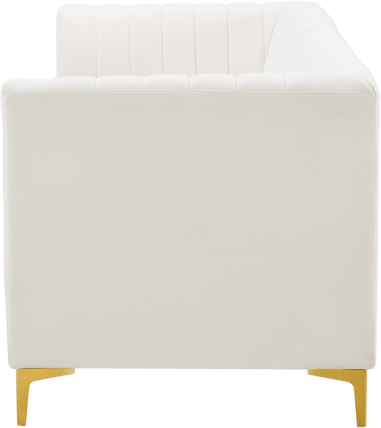 Alina Cream Velvet Modular Sofa - galleria furniture outlet