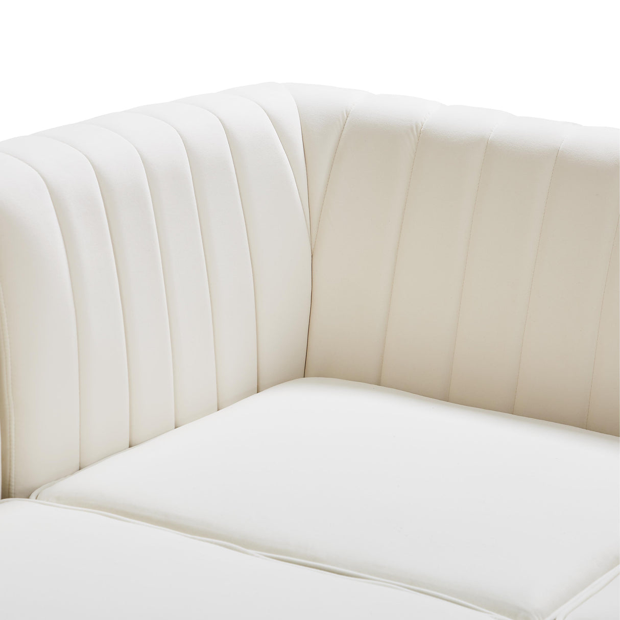 Alina Cream Velvet Modular Sectional - galleria furniture outlet