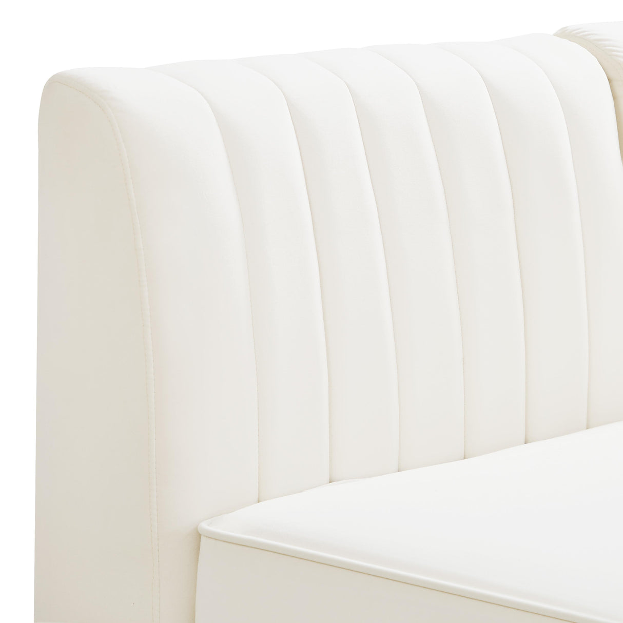 Alina Cream Velvet Modular Sectional - galleria furniture outlet