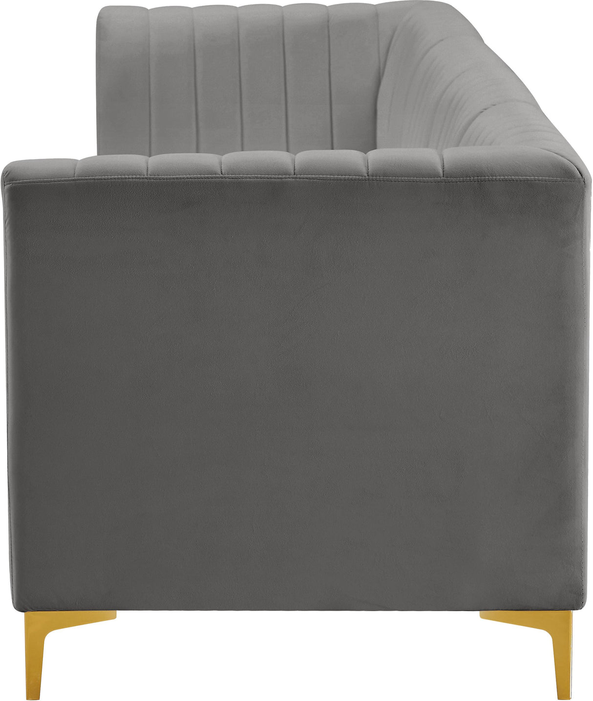 Alina Grey Velvet Modular Sofa - galleria furniture outlet