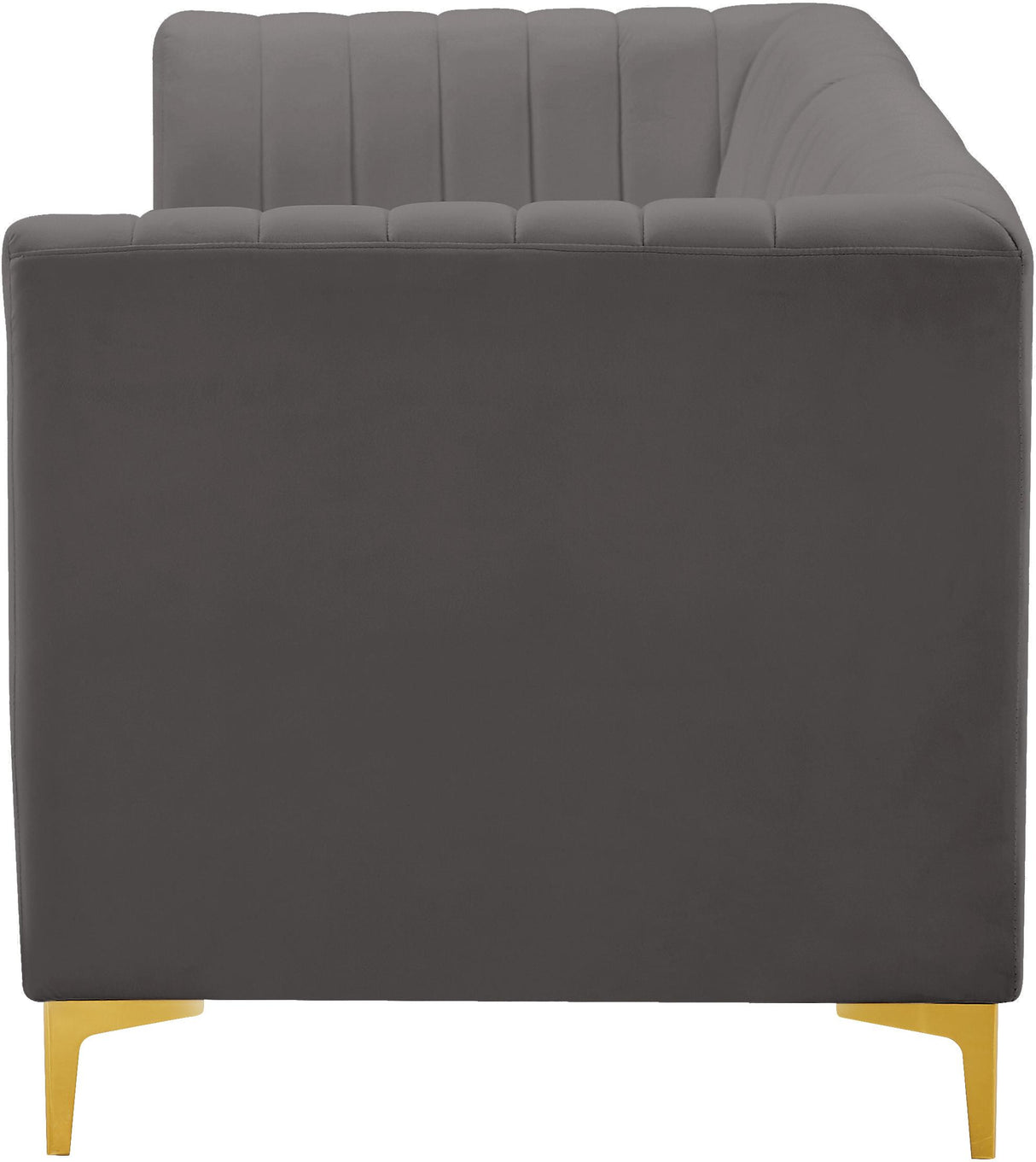 Alina Grey Velvet Modular Sofa - galleria furniture outlet