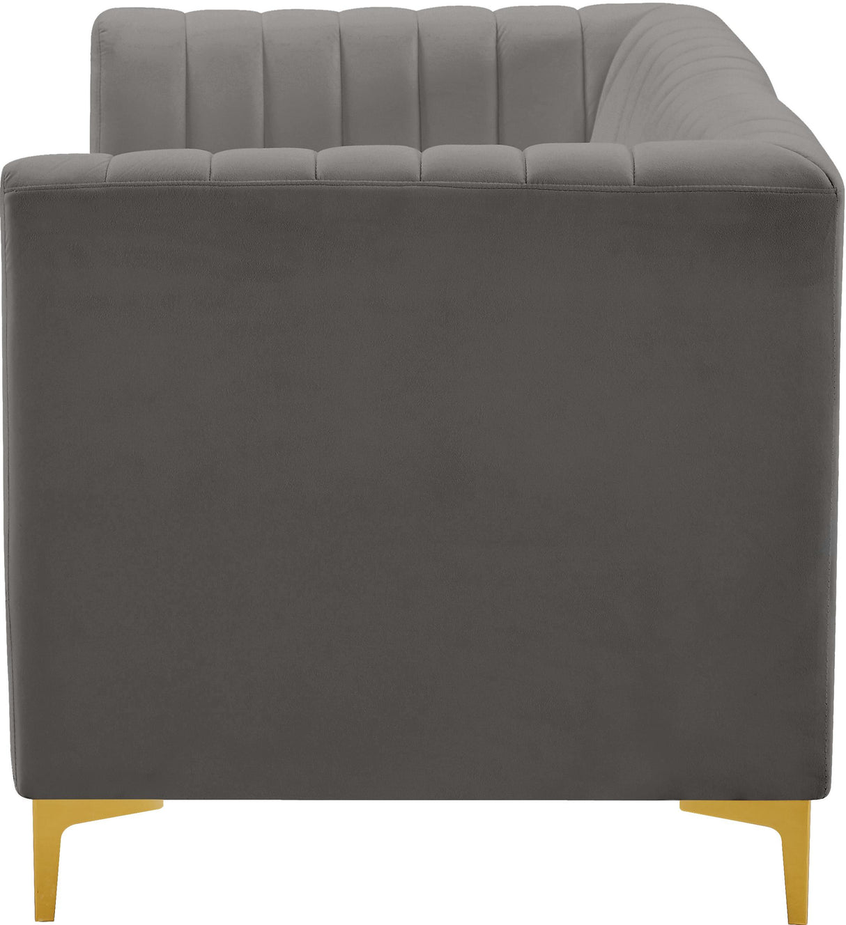 Alina Grey Velvet Modular Sofa - galleria furniture outlet
