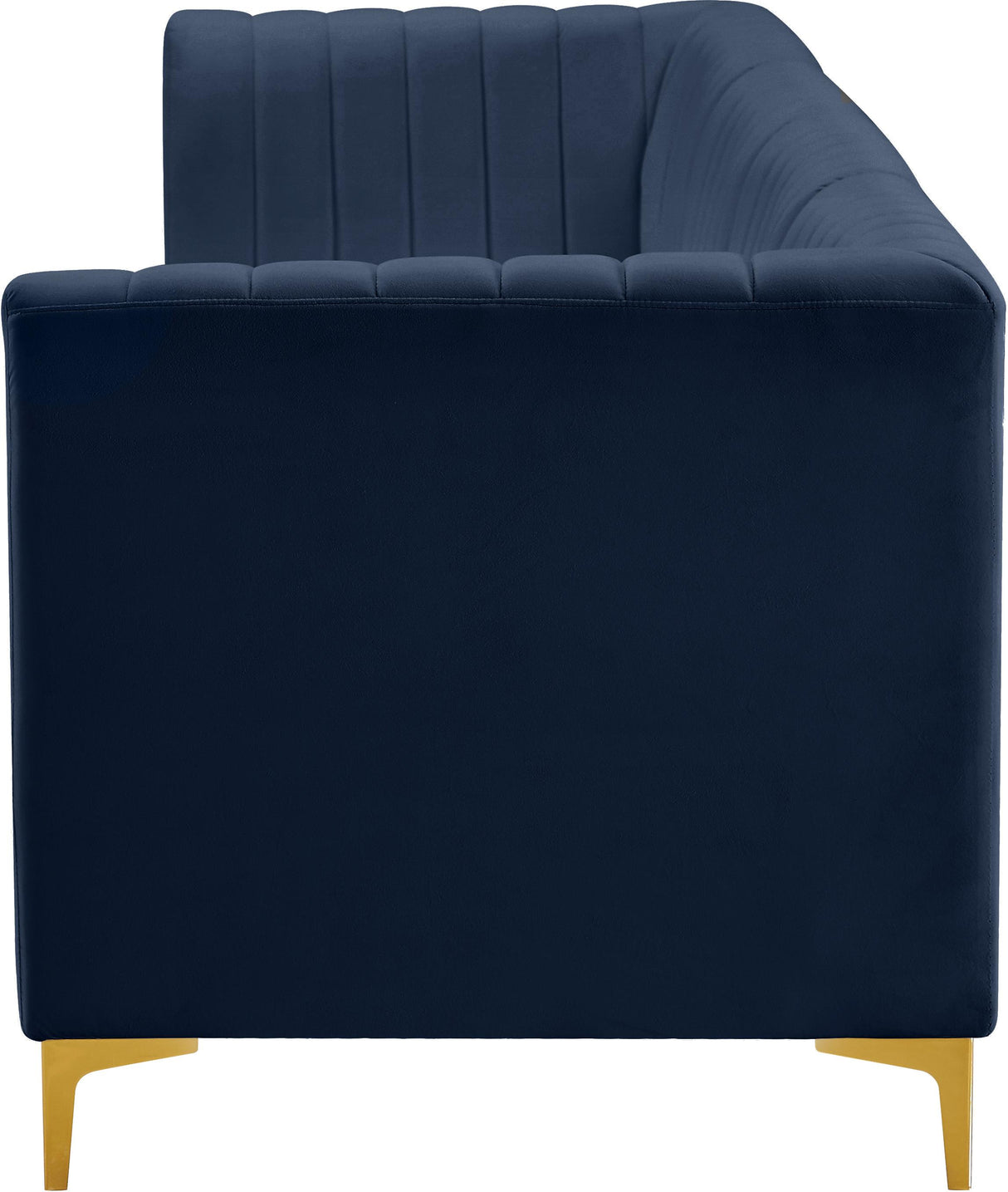 Alina Navy Velvet Modular Sofa - galleria furniture outlet
