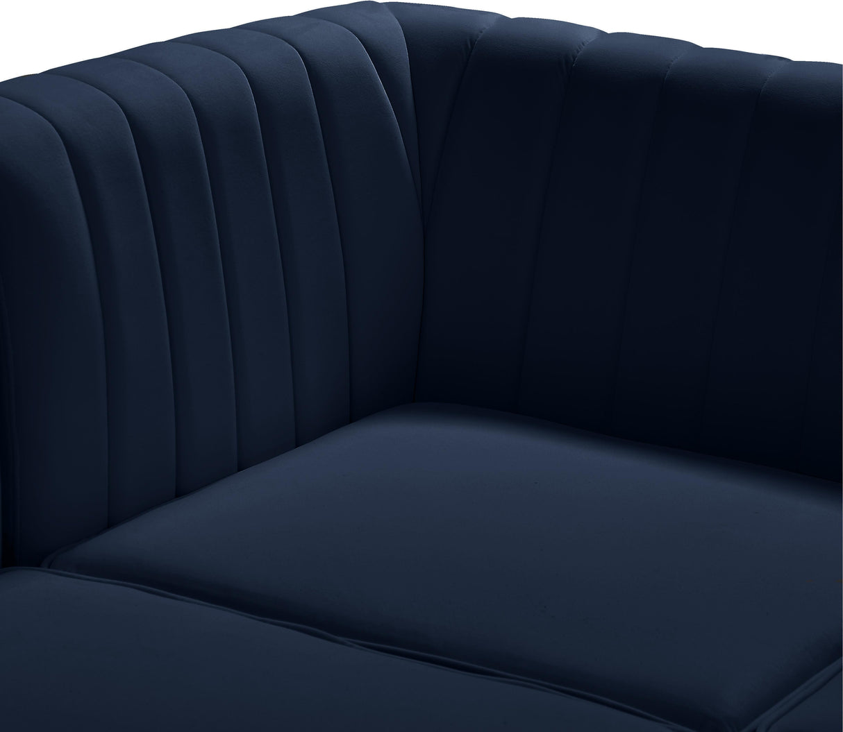 Alina Navy Velvet Modular Sectional - galleria furniture outlet
