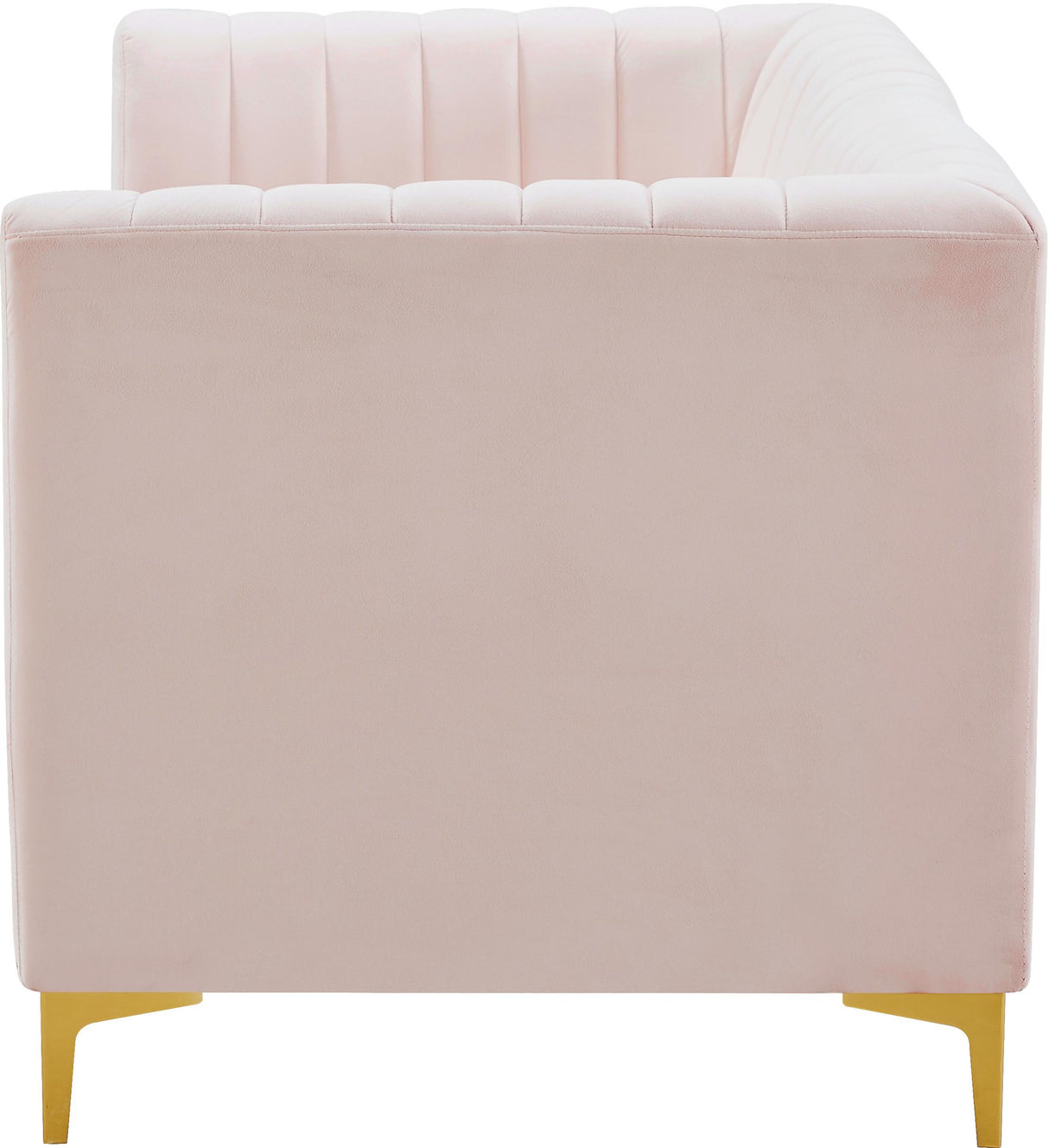 Alina Pink Velvet Modular Sectional - galleria furniture outlet