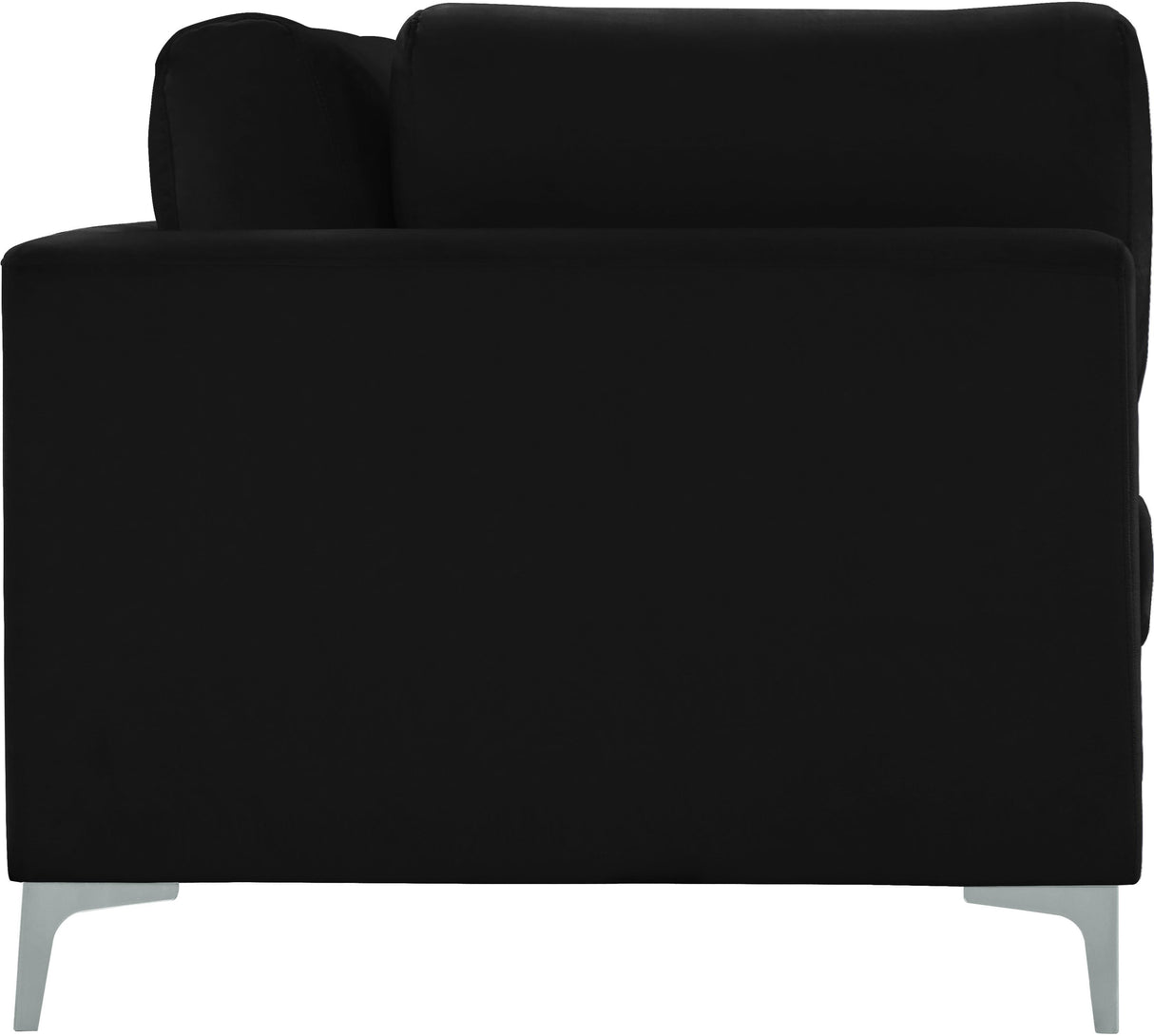 Julia Black Velvet Modular Sofa (4 Boxes) - galleria furniture outlet
