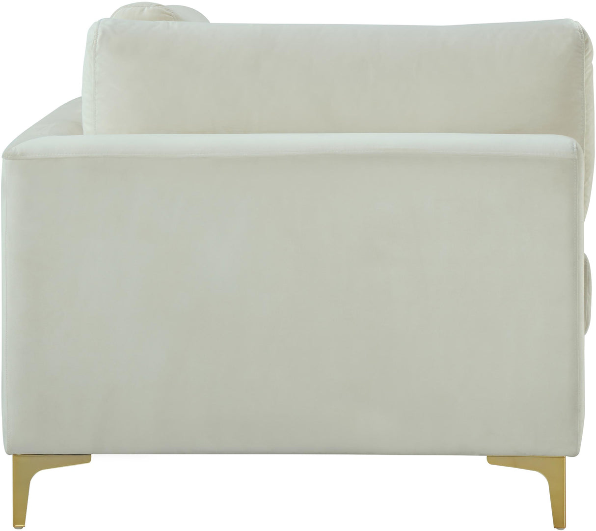 Julia Cream Velvet Modular Corner Chair - galleria furniture outlet