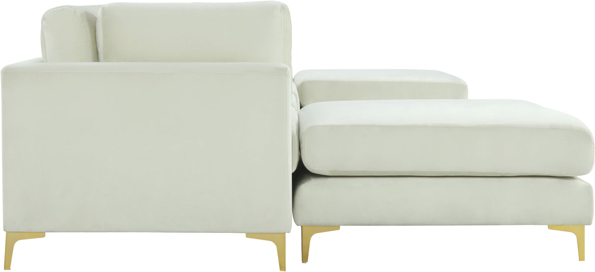 Julia Cream Velvet Modular Sectional (6 Boxes) - galleria furniture outlet