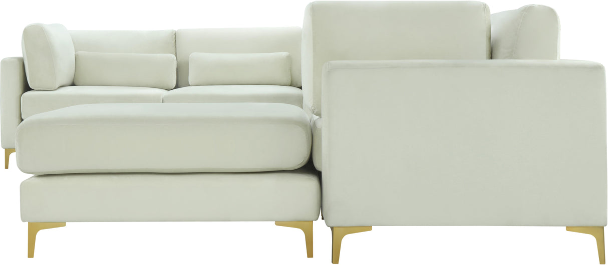 Julia Cream Velvet Modular Sectional (7 Boxes) - galleria furniture outlet