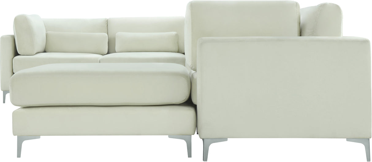 Julia Cream Velvet Modular Sectional (7 Boxes) - galleria furniture outlet