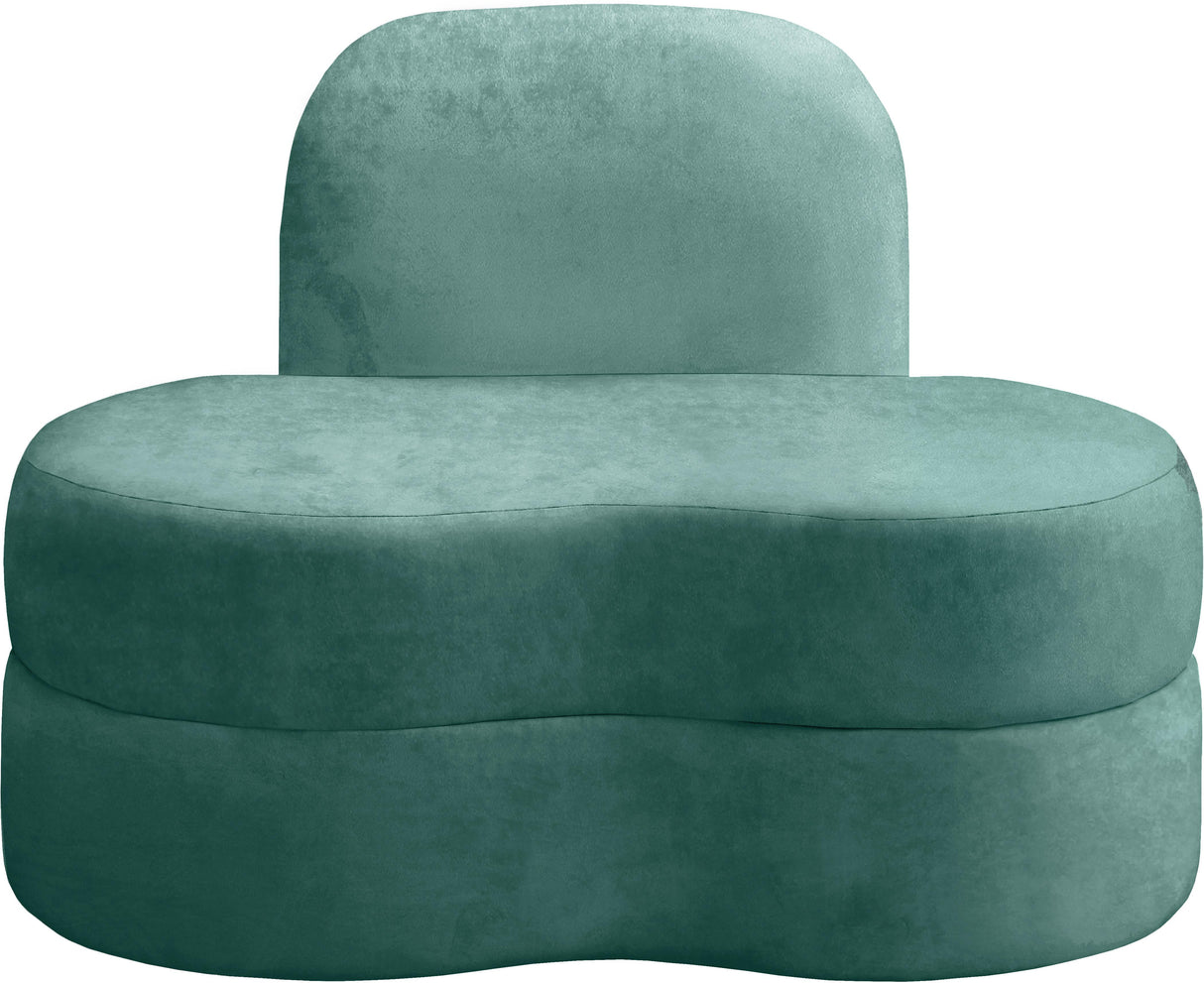 Mitzy Mint Velvet Chair - galleria furniture outlet