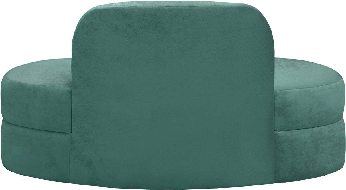 Mitzy Mint Velvet Loveseat - galleria furniture outlet