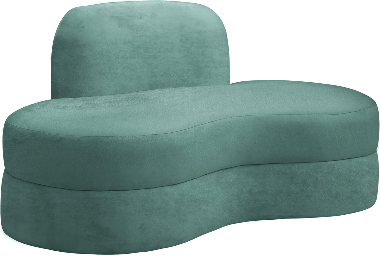 Mitzy Mint Velvet Loveseat - galleria furniture outlet