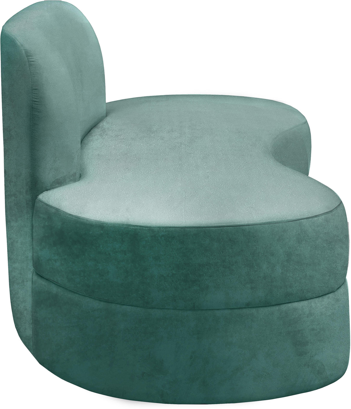 Mitzy Mint Velvet Sofa - galleria furniture outlet