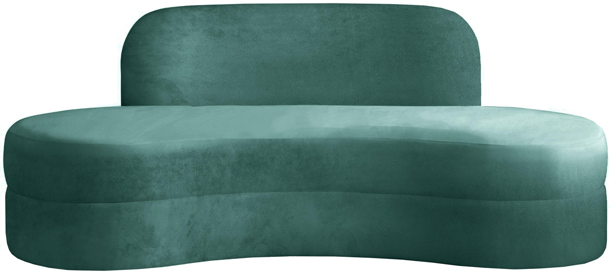 Mitzy Mint Velvet Sofa - galleria furniture outlet