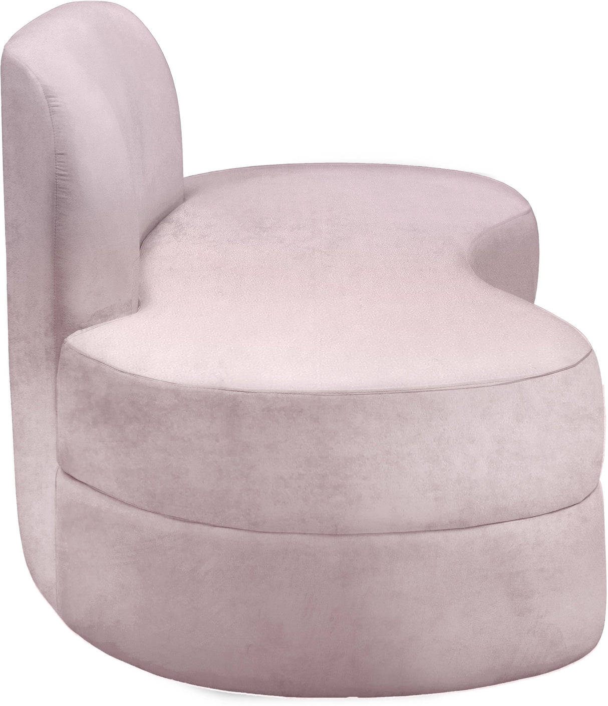 Mitzy Pink Velvet Sofa - galleria furniture outlet