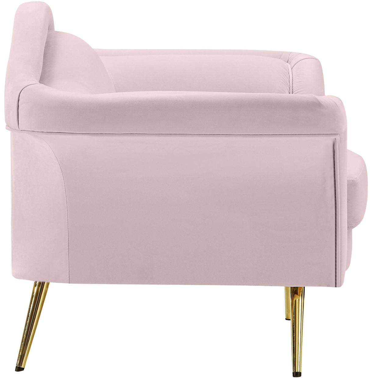Lips Pink Velvet Chair - galleria furniture outlet