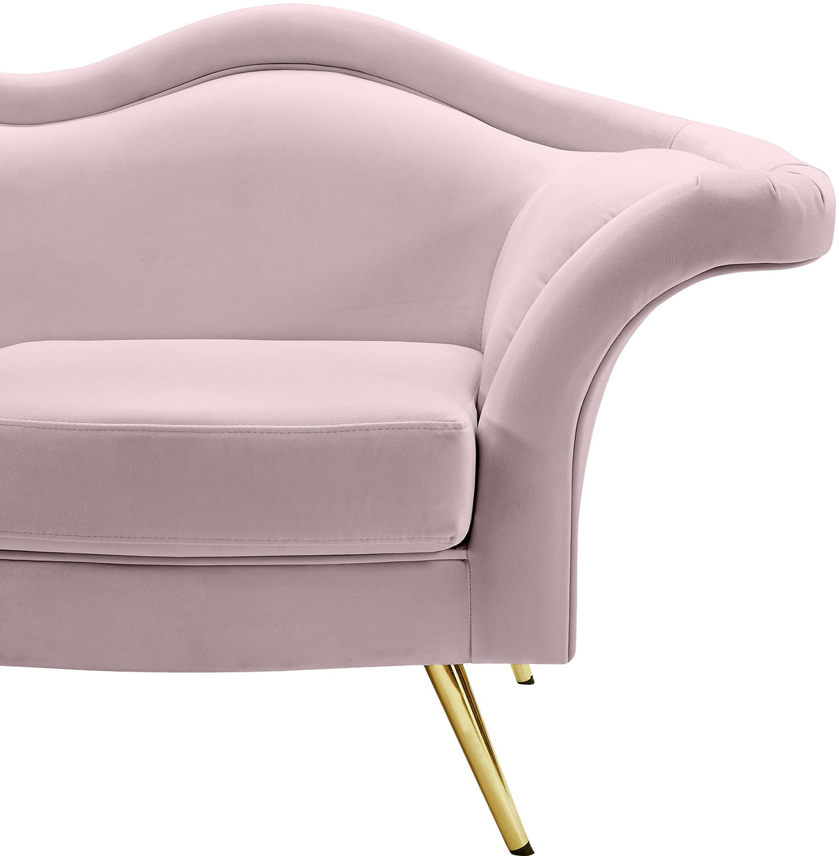 Lips Pink Velvet Chair - galleria furniture outlet