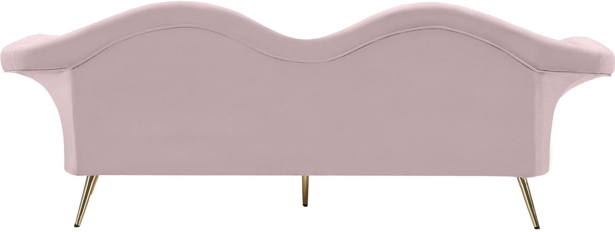 Lips Pink Velvet Sofa - galleria furniture outlet