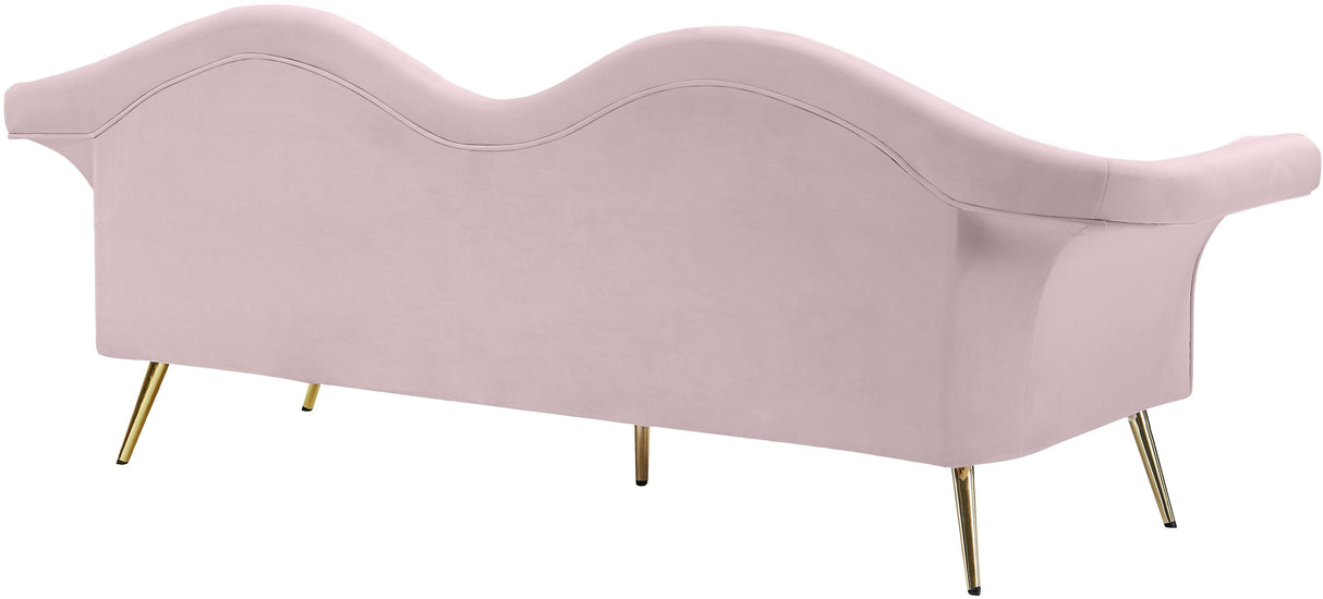 Lips Pink Velvet Sofa - galleria furniture outlet